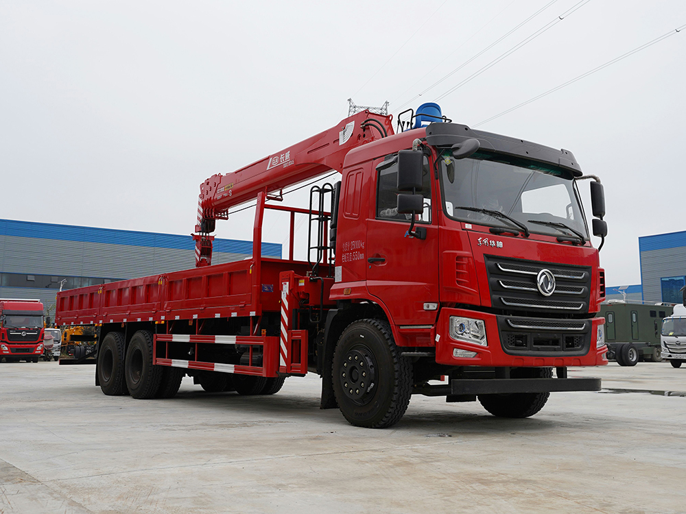 國六東風華神F5后雙橋長威12噸五節(jié)直臂吊機隨車吊